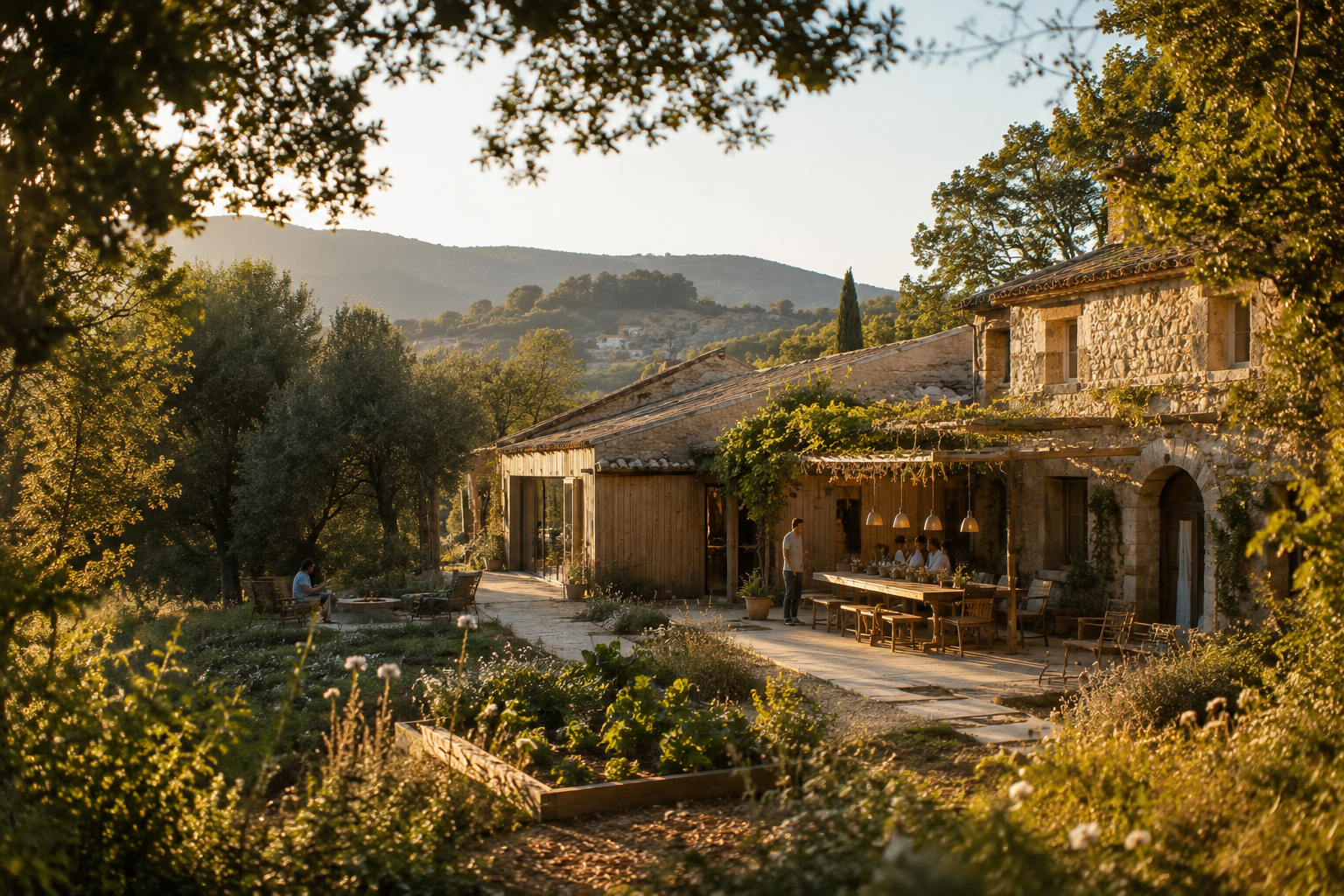 Maison de caractère dans la lumière