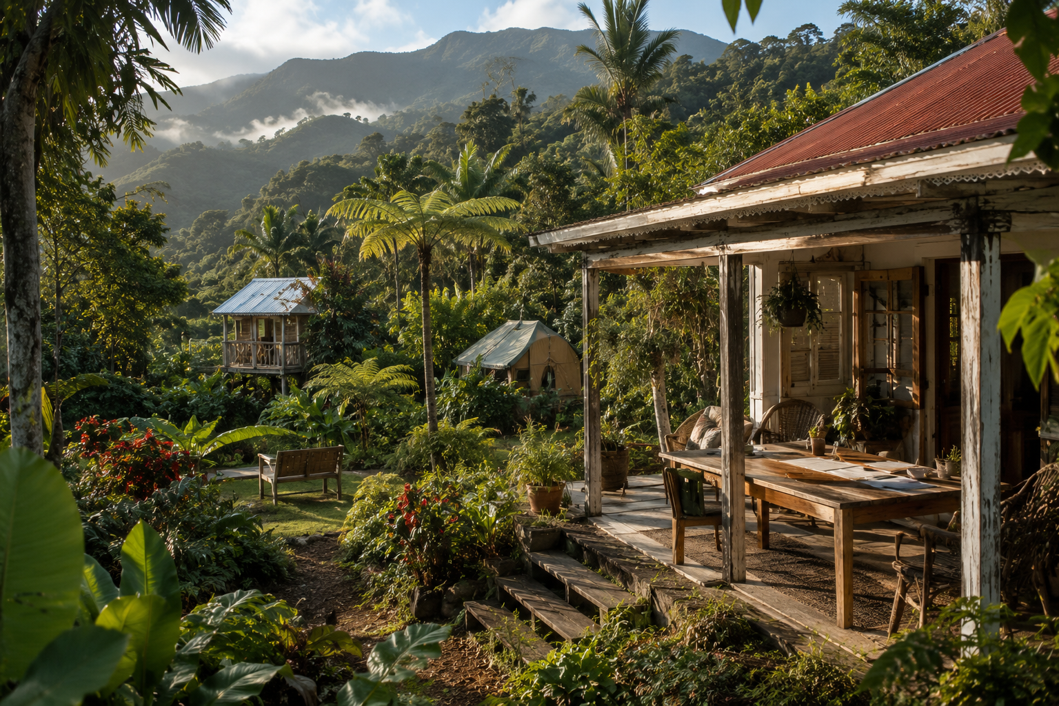 maison d'hôtes tropicale